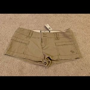 NWT Abercrombie & Fitch Khaki Shorts Size 0